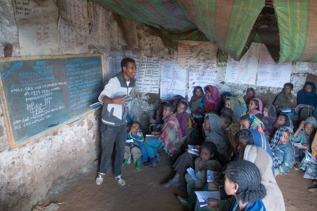 Ecole de Sona, montagnes du Simien Ethiopie