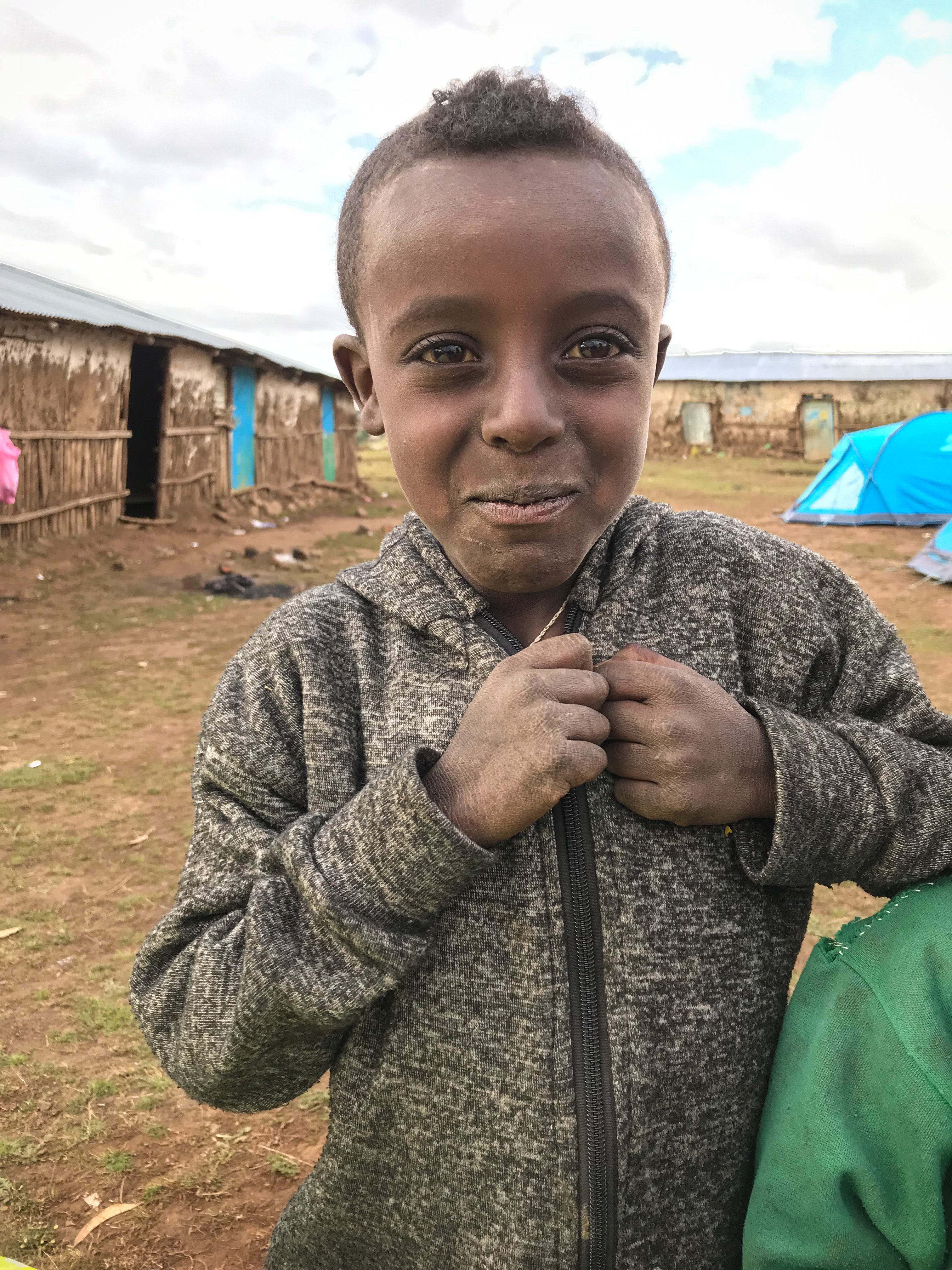 Bauarbeiten Schulpark von Simien Äthiopien